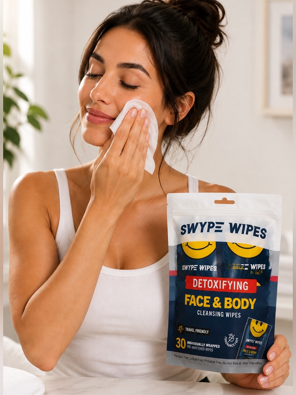 SWYPE Wipes Detoxifying Face & Body Cleansing Wipes 30 Count NEW in package